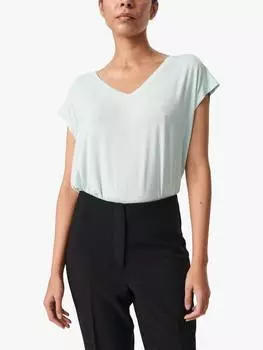 Футболка mist с v-образным вырезом и коротким рукавом Soaked In Luxury, цвет Surf Spray