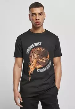 Футболка Mister Tee Burning BBall Tee, черный