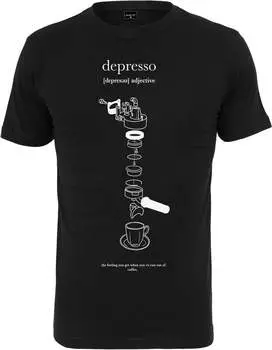 Футболка Mister Tee Depresso Tee, черный