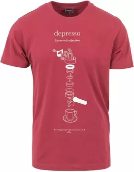Футболка Mister Tee Depresso Tee, красный