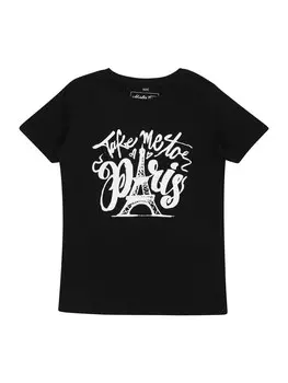 Футболка Mister Tee Kids Take Me To Paris, черный