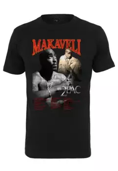 Футболка Mister Tee "Mister Tee Мужская футболка Tupac Makaveli" Mistertee, черный
