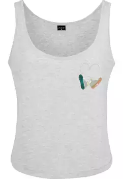 Футболка Mister Tee Muscle "Женская женская футболка Mister Tee Kicks Love EMB Tank" Mistertee, серый