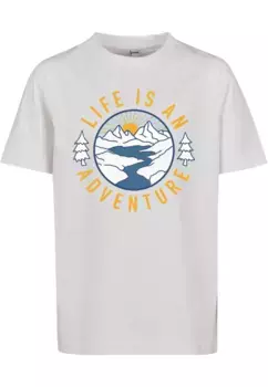 Футболка Mister Tee "Мужская детская футболка Mister Tee Life Is An Adventure" Mistertee, белый