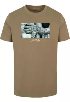 Футболка Mister Tee "Мужская футболка Mister Tee Pray 2.0" Mistertee, оливковый