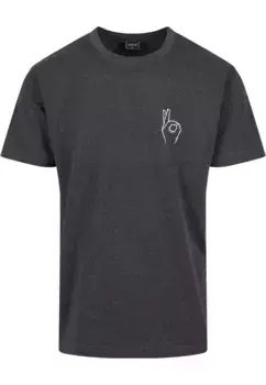 Футболка Mister Tee "Мужская футболка Mister Tee с надписью Easy Sign" Mistertee, цвет Charcoal