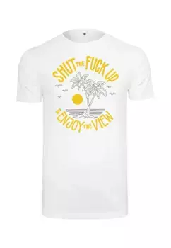 Футболка Mister Tee "Мужская футболка Mister Tee Заткнись и наслаждайся видом" Mistertee, белый