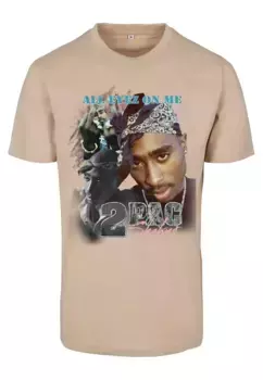 Футболка Mister Tee "Мужская футболка Mister Tee Retro Tupac" Mistertee, цвет Sand
