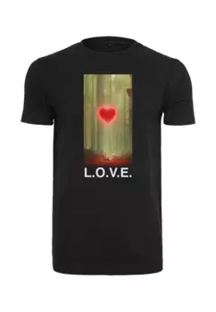 Футболка Mister Tee "Мужская футболка Mister Wood Love Tee" Mistertee, черный