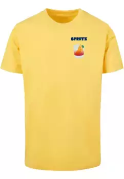 Футболка Mister Tee "Мужская винтажная футболка Mister Spritz" Mistertee, желтый
