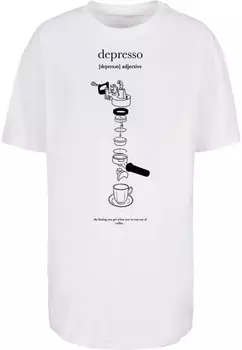 Футболка Mister Tee Shirt Depresso, белый