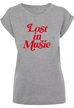 Футболка Mister Tee Shirt Lost In Music, серый