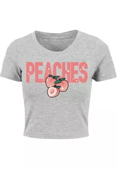Футболка Mister Tee Shirt Peaches, пятнистый серый