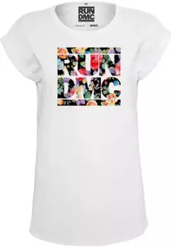Футболка Mister Tee "Женская женская футболка Mister Tee RUN DMC с цветочным принтом" Mistertee, белый