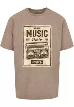 Футболка MisterTee "Мужская футболка большого размера MisterTee в стиле ретро "Boom", хаки