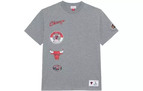 Футболка Mitchell & Ness унисекс серая Mitchell Ness, серый