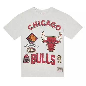 Футболка Mitchell & Ness унисекс серая Mitchell Ness, серый
