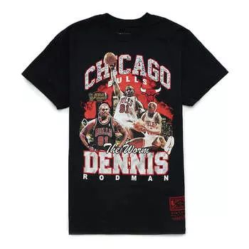 Футболка Mitchell & Ness x NBA Chicago Bulls T-Shirt 'Dennis Rodman', черный