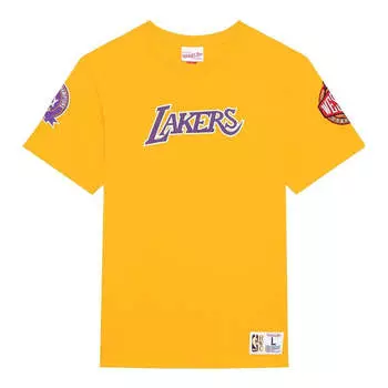 Футболка Mitchell & Ness x NBA Origins T-shirt 'Los Angeles Lakers', желтый