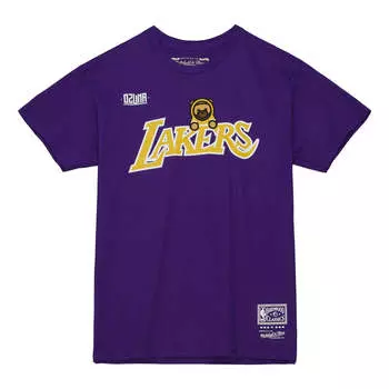 Футболка Mitchell & Ness x Ozuna T-Shirt 'Los Angeles Lakers', фиолетовый