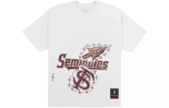 Футболка Mitchell & Ness X унисекс белая Travis Scott, белый