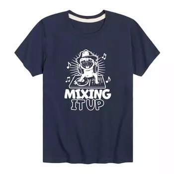 Футболка Mixing It Up с изображением мопса для мальчиков 8–20 лет Licensed Character