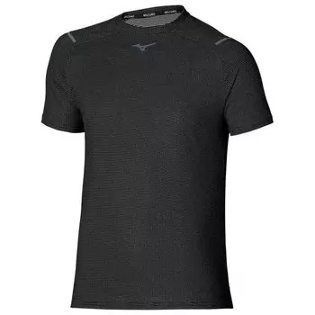 Футболка Mizuno Dry AeroFlow Dope Dyed, черный