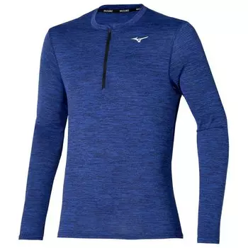 Футболка Mizuno Impulse Core Half Zip, синий