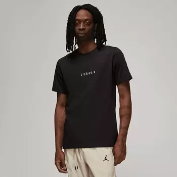 Футболка MJ Embroided Air Jordan, цвет Schwarz/Beige/Beige
