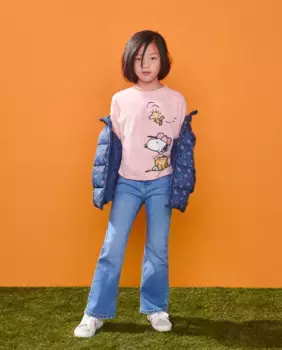 ФУТБОЛКА ML С ЛИЦЕНЗИЯМИ SNOOPY Сбоку С UPSON Kids El Corte Ingls, светло-розовый