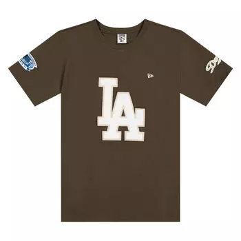 Футболка MLB LOS ANGELES DODGERS WORLD SERIES LOGO OVERSIZED T-SHIRT New Era, цвет Dunkelbraun