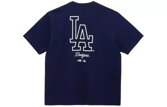 Футболка Mlb X унисекс темно-синяя New Era, темно-синий