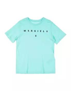 Футболка Mm6 Maison Margiela, бирюзовый