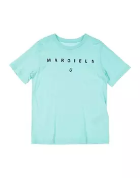 Футболка Mm6 Maison Margiela, бирюзовый