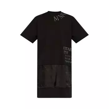 Футболка MM6 Maison Margiela Mini T-Shirt Dress 'Black', черный