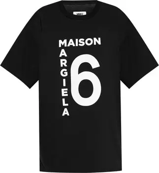 Футболка MM6 Maison Margiela T-Shirt 'Black', черный