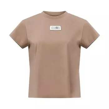 Футболка MM6 Maison Margiela T-Shirt Light Brown, коричневый