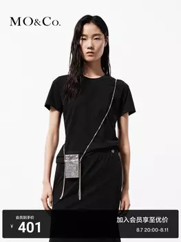 Футболка Moco 2024 с короткими рукавами, черный