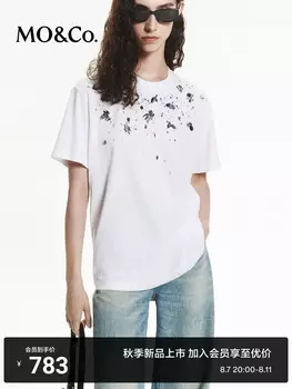 Футболка Moco Moanke 2024 с короткими рукавами, черный