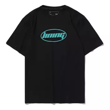 Футболка модные логотипы футболка Li-Ning, черный