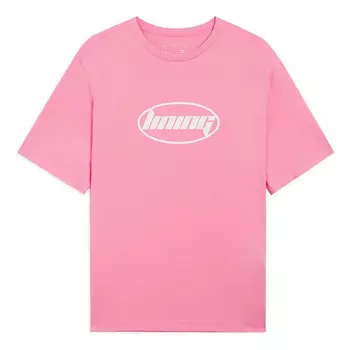 Футболка модные логотипы футболка Li-Ning, розовый