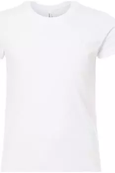 Футболка молодежная BELLA + CANVAS CVC Jersey, цвет solid white blend