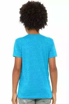 Футболка молодежная BELLA + CANVAS CVC Jersey, синий