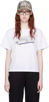 Футболка «Молящаяся белая таблетка» Praying