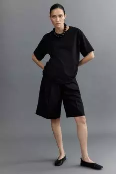 Футболка Mom свободного кроя H&M, черный