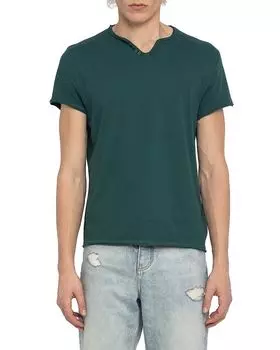 Футболка Monastir с разрезным воротником Zadig & Voltaire, зеленый