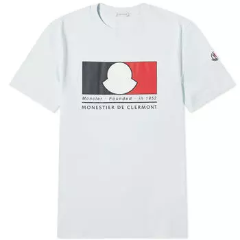 Футболка Moncler Box Logo, синий