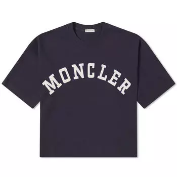 Футболка Moncler Boxy Logo, синий