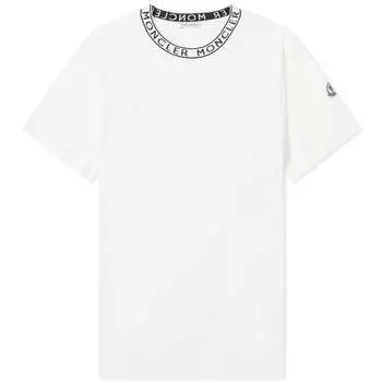 Футболка Moncler Collar Logo, белый