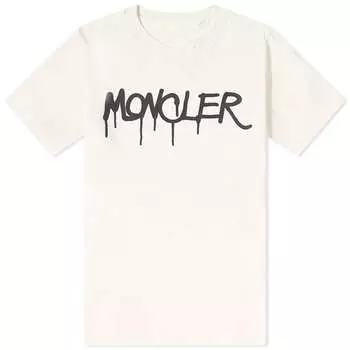 Футболка Moncler Graffiti Logo, белый